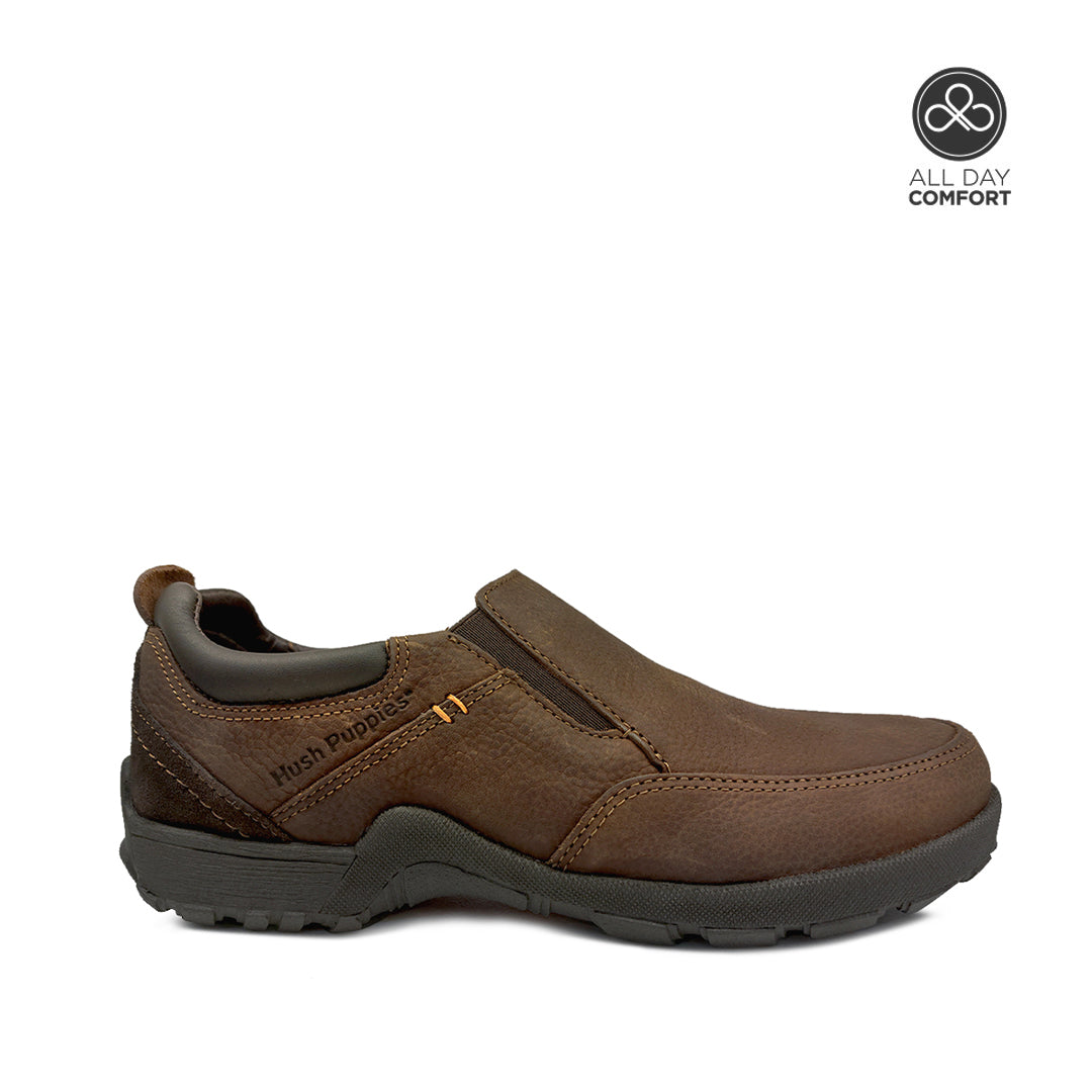 Casuales slip on Roberto para hombre color café Hush Puppies
