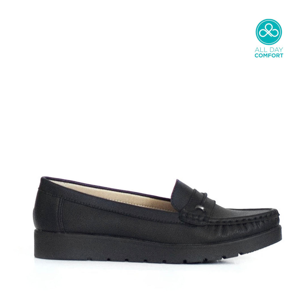 Mocasines Andrea negro para Mujer