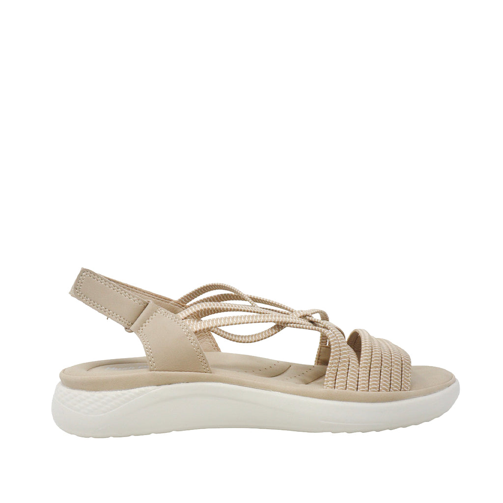 Sandalias flats Dennise beige para Mujer