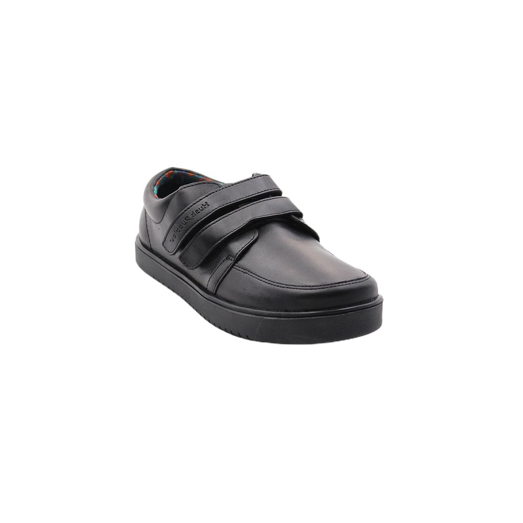 Zapatos escolares Edo4 vel negro para Niños